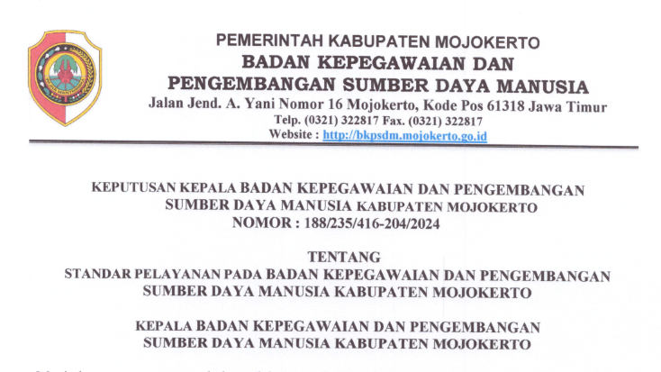 202510 - STANDAR PELAYANAN BKPSDM TAHUN 2024